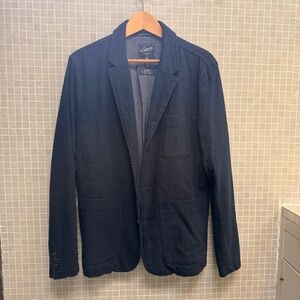 Grayers Navy Cotton Blazer Jacket